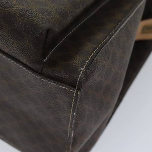 CELINE Macadam Canvas Tote Bag PVC Brown Auth 75236 - Picture 10 of 16